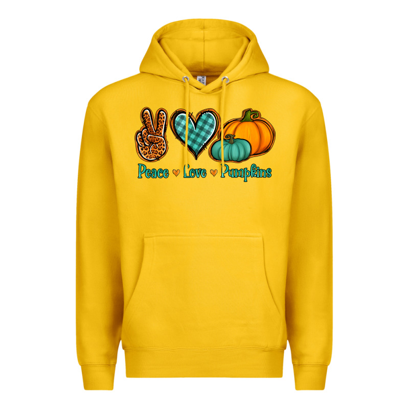 Peace Love Pumpkins Premium Hoodie by Jasminsmagicworld | Teevron