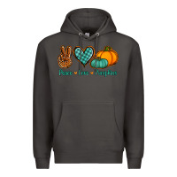 Smoke peace love pumpkins Premium Hoodie - Jasminsmagicworld