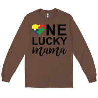 Chestnut one lucky mama Long Sleeve Tee - CowhideDigitalArt