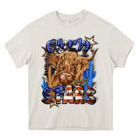 Cream oh my stars Heavy Core Tee - CowGirlArtShop