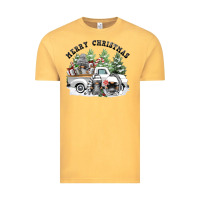 Vintage Mustard merry christmas gnomies Vintage Tee - FaDigitalArtStudio