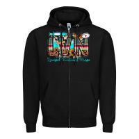 Black lvn licensed vocational nurse Zipper Hoodie - JahusDesignShop