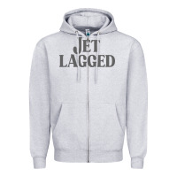 Heather Grey jet lagged cute world traveler & funny vacation pullover hoodie Zipper Hoodie - linhVisuals