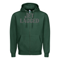 Sports Green jet lagged cute world traveler & funny vacation pullover hoodie Zipper Hoodie - linhVisuals