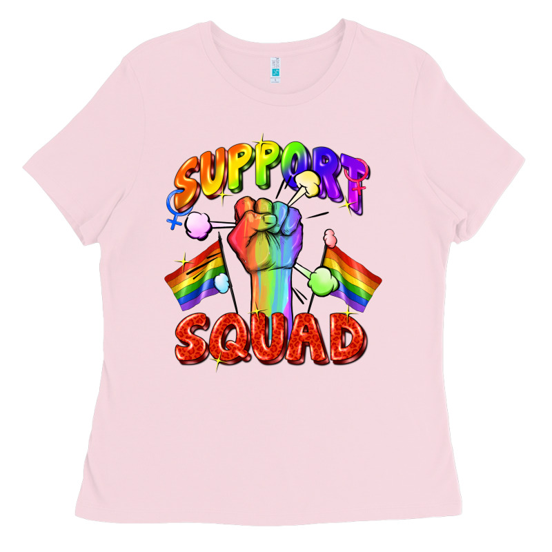 Support Squad Pride Ladies Tee by FaDigitalArtStudio | Teevron