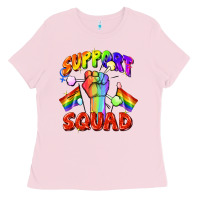 Bubblegum Pink support squad pride Ladies Tee - FaDigitalArtStudio