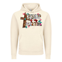 Vintage Artic jesus is my valentine Vintage Hoodie - CowhideDigitalArt