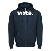 Navy vote   election voting political long sleeve t shirt Zipper Hoodie - linhVisuals