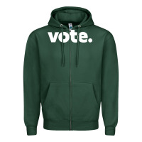 Sports Green vote   election voting political long sleeve t shirt Zipper Hoodie - linhVisuals