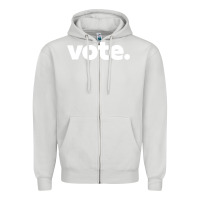 Dove Grey vote   election voting political long sleeve t shirt Zipper Hoodie - linhVisuals