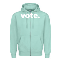 Seafoam vote   election voting political long sleeve t shirt Zipper Hoodie - linhVisuals
