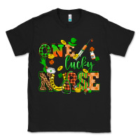 Black St. Patricks Day one lucky nurse Classic Tee - HowdyJamesFarm
