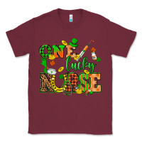 Burgundy St. Patricks Day one lucky nurse Classic Tee - HowdyJamesFarm