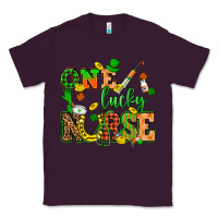 Plum St. Patricks Day one lucky nurse Classic Tee - HowdyJamesFarm