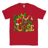 Red St. Patricks Day one lucky nurse Classic Tee - HowdyJamesFarm