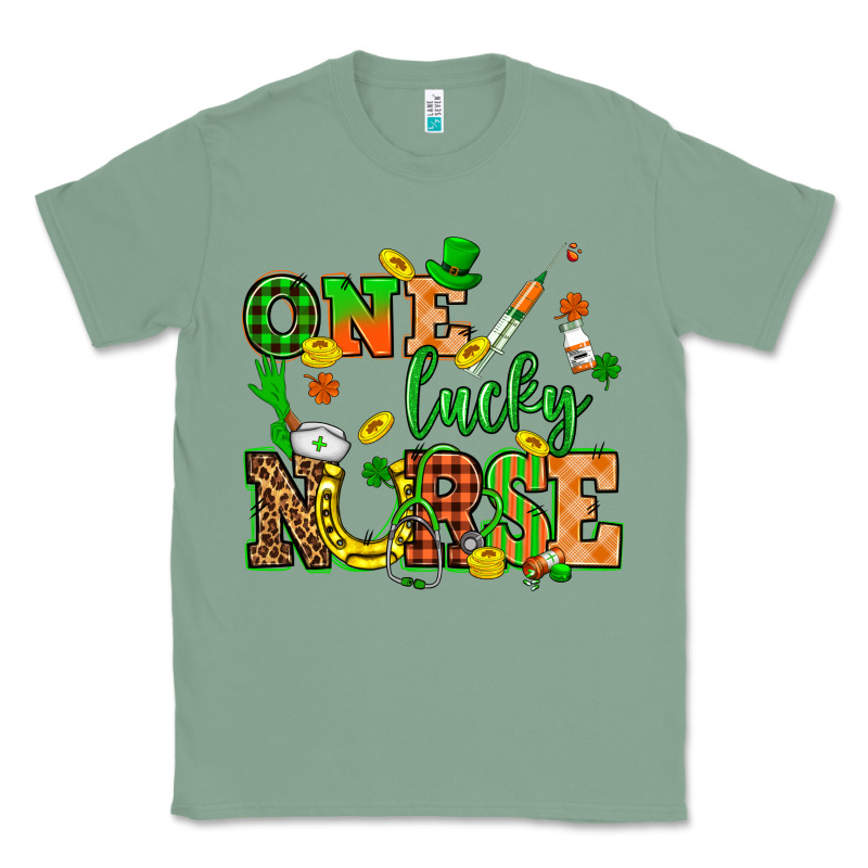 St. Patricks Day One Lucky Nurse Classic Tee by HowdyJamesFarm | Teevron