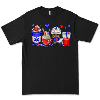 Black emt emergency medical technician coffee cups Premium Tee - OliviaCreatesArt