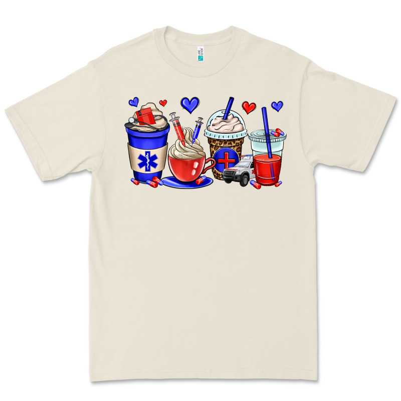 Emt Emergency Medical Technician Coffee Cups Premium Tee by OliviaCreatesArt | Teevron