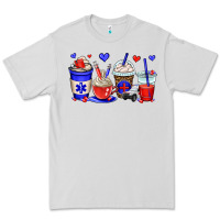 Dove Grey emt emergency medical technician coffee cups Premium Tee - OliviaCreatesArt