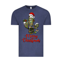 Vintage Denim merry christmas cactus Vintage Tee - RanaPortraitStore