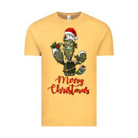 Vintage Mustard merry christmas cactus Vintage Tee - RanaPortraitStore