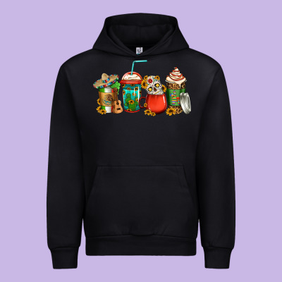 Mexican Coffee Cups Urban Hoodie Designed By Jasminsmagicworld