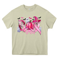 Mossy boo pink pumpkin witch breast cancer Heavy Core Tee - CowGirlArtShop