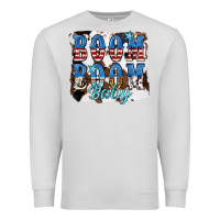 Dove Grey Boom Boom Baby Premium Sweatshirt - JahusDesignShop