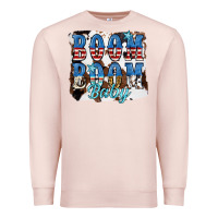 Pale Pink Boom Boom Baby Premium Sweatshirt - JahusDesignShop