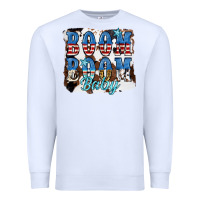 White Boom Boom Baby Premium Sweatshirt - JahusDesignShop