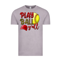 Vintage Zinc Play Ball Y'all Softball Vintage Tee - BundleAndBundleShop