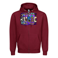 Burgundy nurse halloween Zipper Hoodie - JahusDesignShop