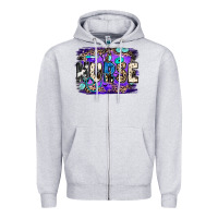 Heather Grey nurse halloween Zipper Hoodie - JahusDesignShop