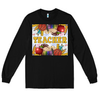 Black Teacher Long Sleeve Tee - LillyAllenDesigns