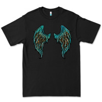 Black turquoise leopard wings Premium Tee - RanaPortraitStore