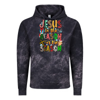 Cloud Black jesus is the reason for the season Vintage Hoodie - CowhideDigitalArt