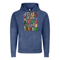 Vintage Denim jesus is the reason for the season Vintage Hoodie - CowhideDigitalArt