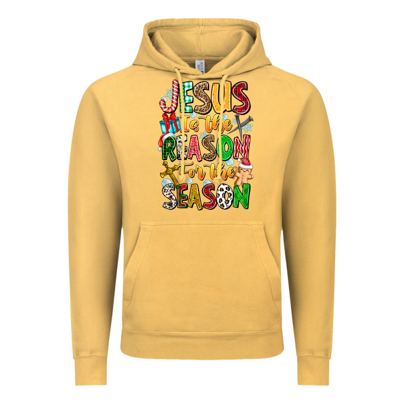 Jesus Is The Reason For The Season Vintage Hoodie by CowhideDigitalArt | Teevron