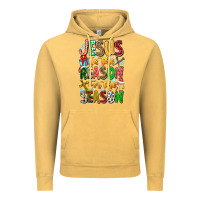 Vintage Mustard jesus is the reason for the season Vintage Hoodie - CowhideDigitalArt
