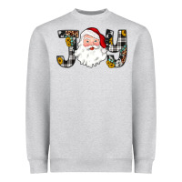 Heather Grey joy santa Heavyweight Sweatshirt - JahusDesignShop