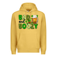 Antique Gold bad and boozy Premium Hoodie - Artiststas
