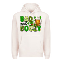 Pale Pink bad and boozy Premium Hoodie - Artiststas