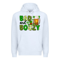White bad and boozy Premium Hoodie - Artiststas