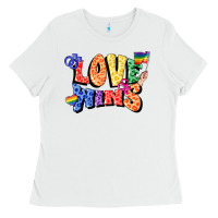 White Love wins Ladies Tee - FaDigitalArtStudio