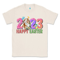 Natural 2023 Happy Easter Classic Tee - CowGirlArtShop