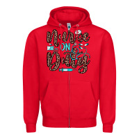 Red nurse on duty Zipper Hoodie - JahusDesignShop
