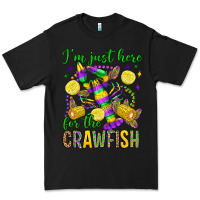 Black ı'm just here for the crawfish olivia Premium Tee - OliviaCreatesArt