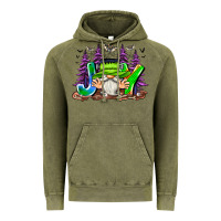 Vintage Olive Joy Halloween Gnome Vintage Hoodie - CowhideDigitalArt