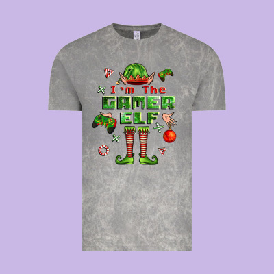 Im The Gamer Elf Vintage Tee Designed By Fadigitalartstudio