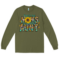 Army Green only the best moms get promoted to aunt Long Sleeve Tee - CowhideDigitalArt